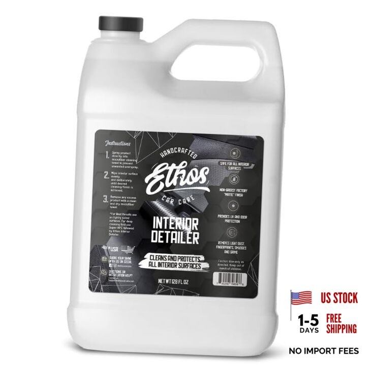 Ethos Interior Detailer Spray – Interior Car Cleaner Easily Cleans & Gallon