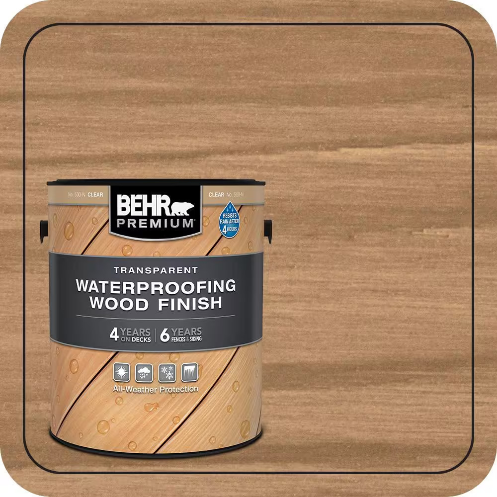 1 Gal. Clear Transparent Waterproofing Exterior Wood Finish