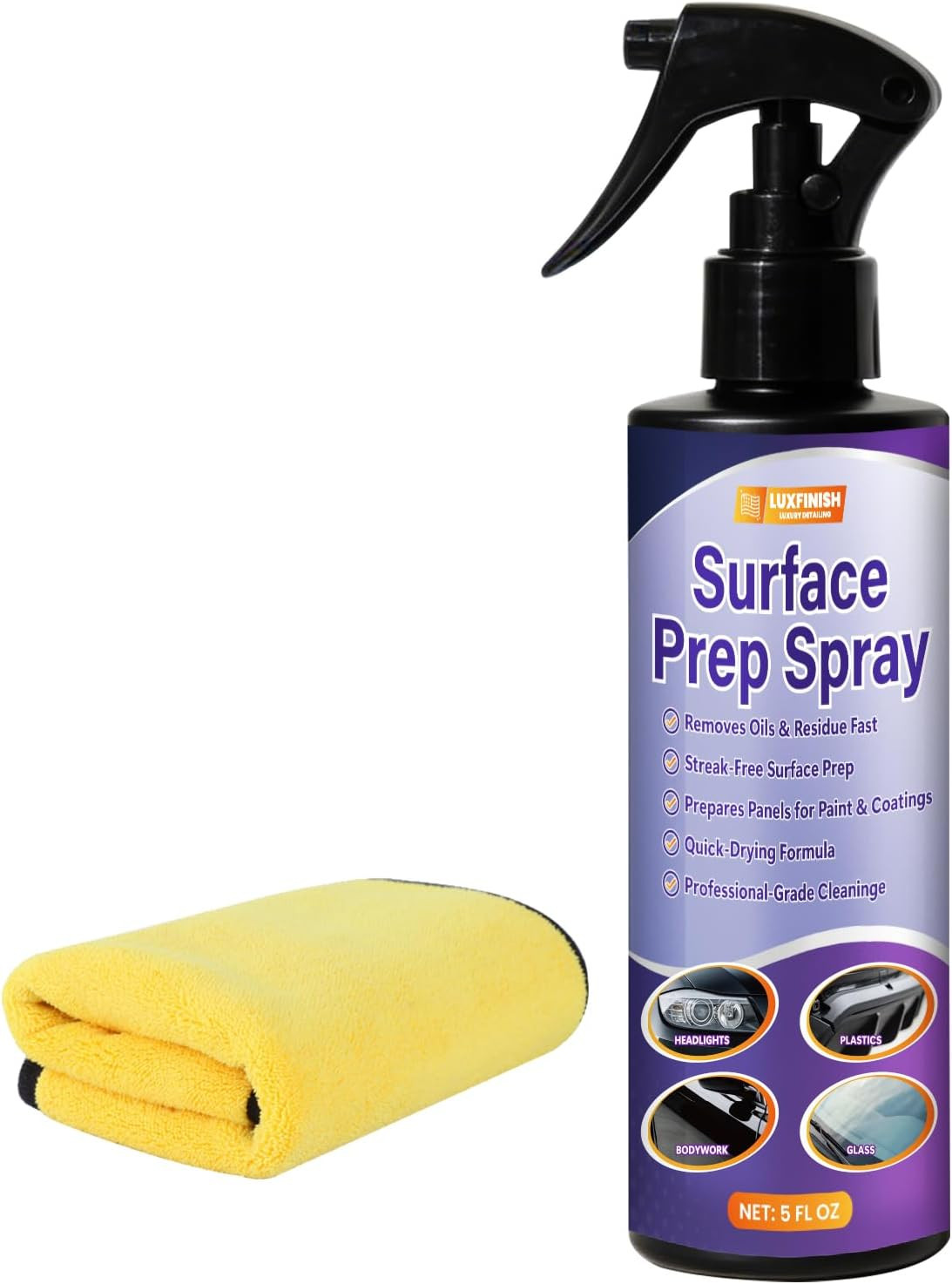 Surface Prep Spray Automotive – Surface Degreaser for Auto Paint Prep, Removes W