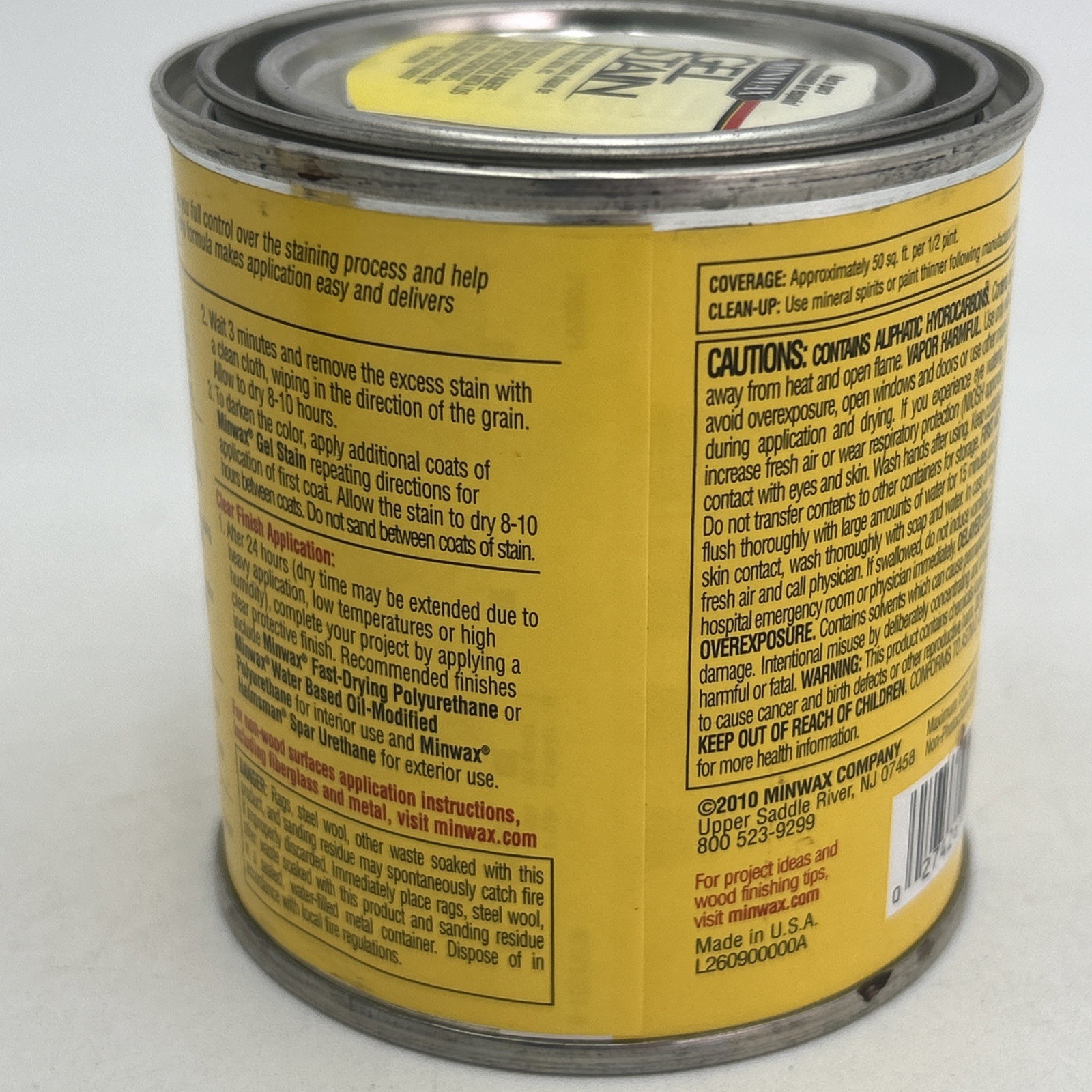 Minwax Interior Wood Gel Stain Red Elm 1/2 pint 8 oz BRAND NEW Discontinued