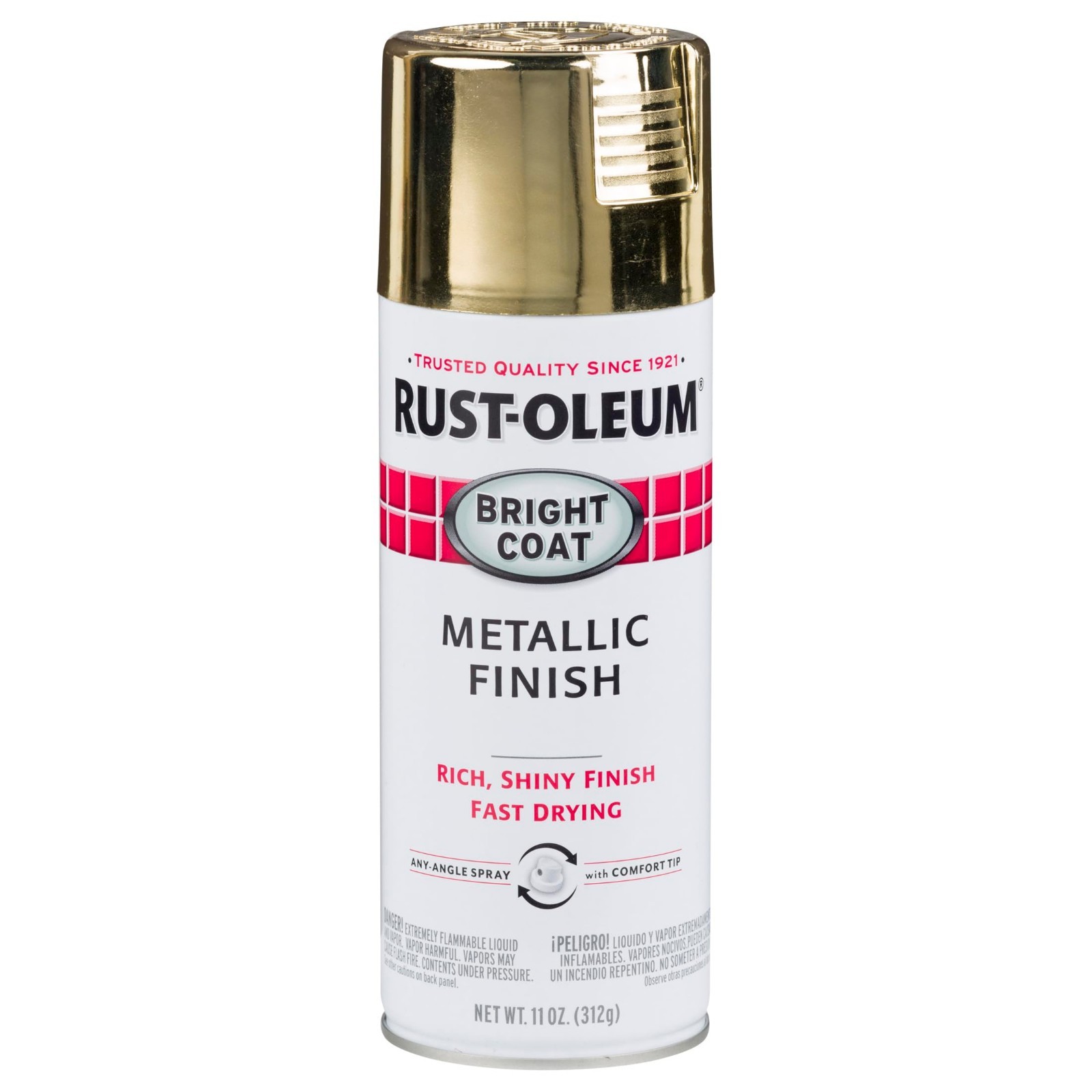 7710830 Stops Rust Bright Coat Metallic Spray Paint, 11 Ounce, Gold, (Pack of 1)