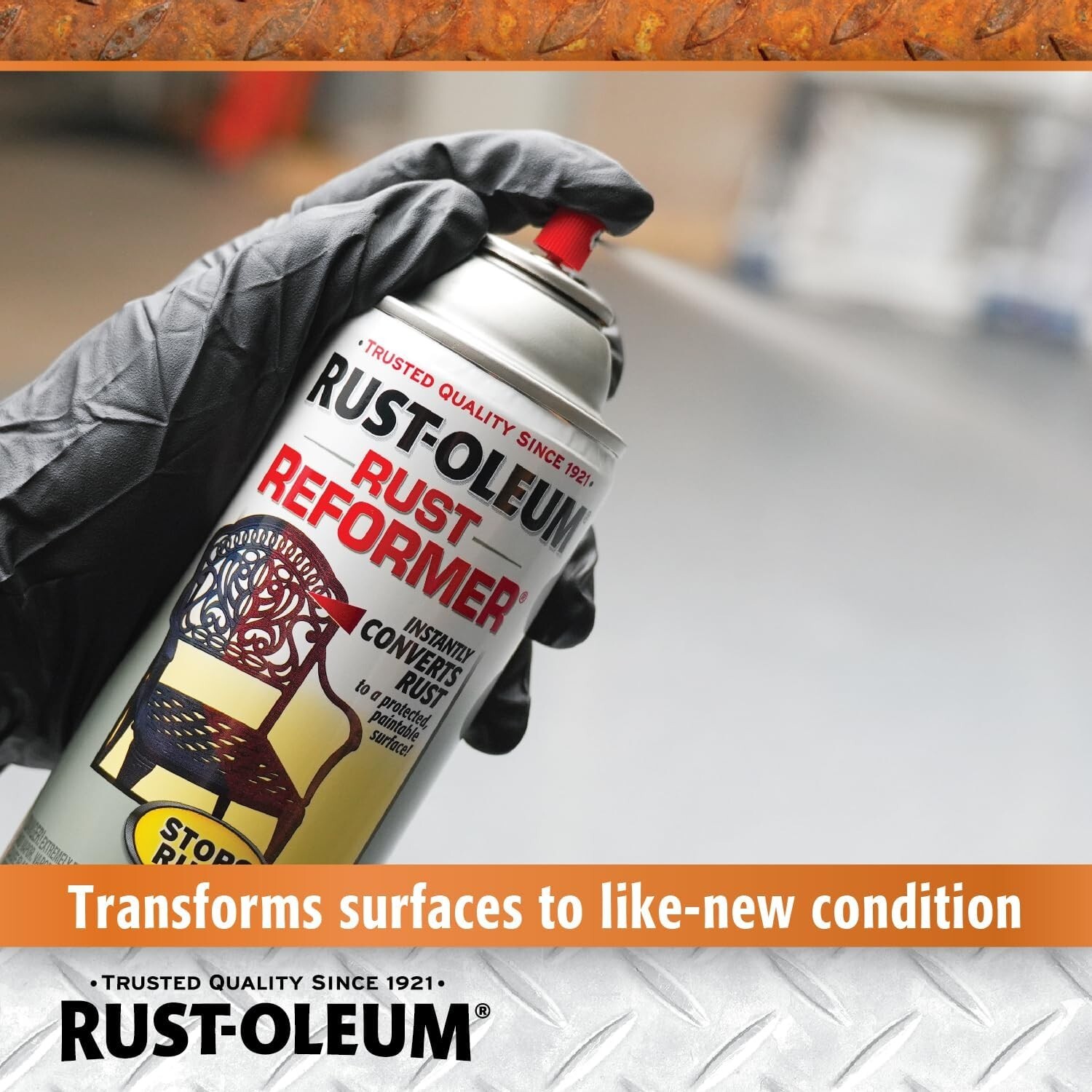 Rust-Oleum 215215 Stops Rust Rust Reformer Spray, 10.25oz, Black,‎Rust Resistant