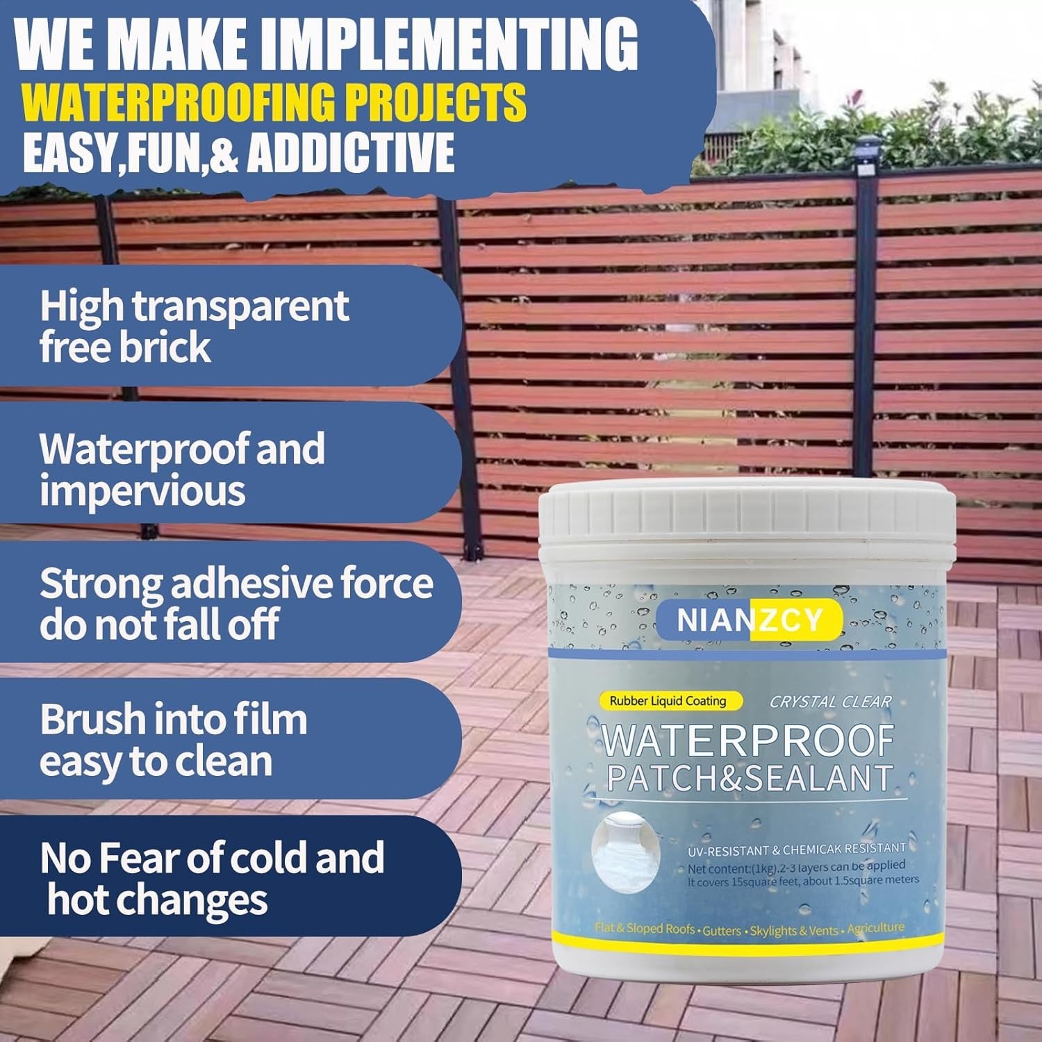 Archi Republic Clear Waterproofer – Highly Effective Waterproofing Coating That