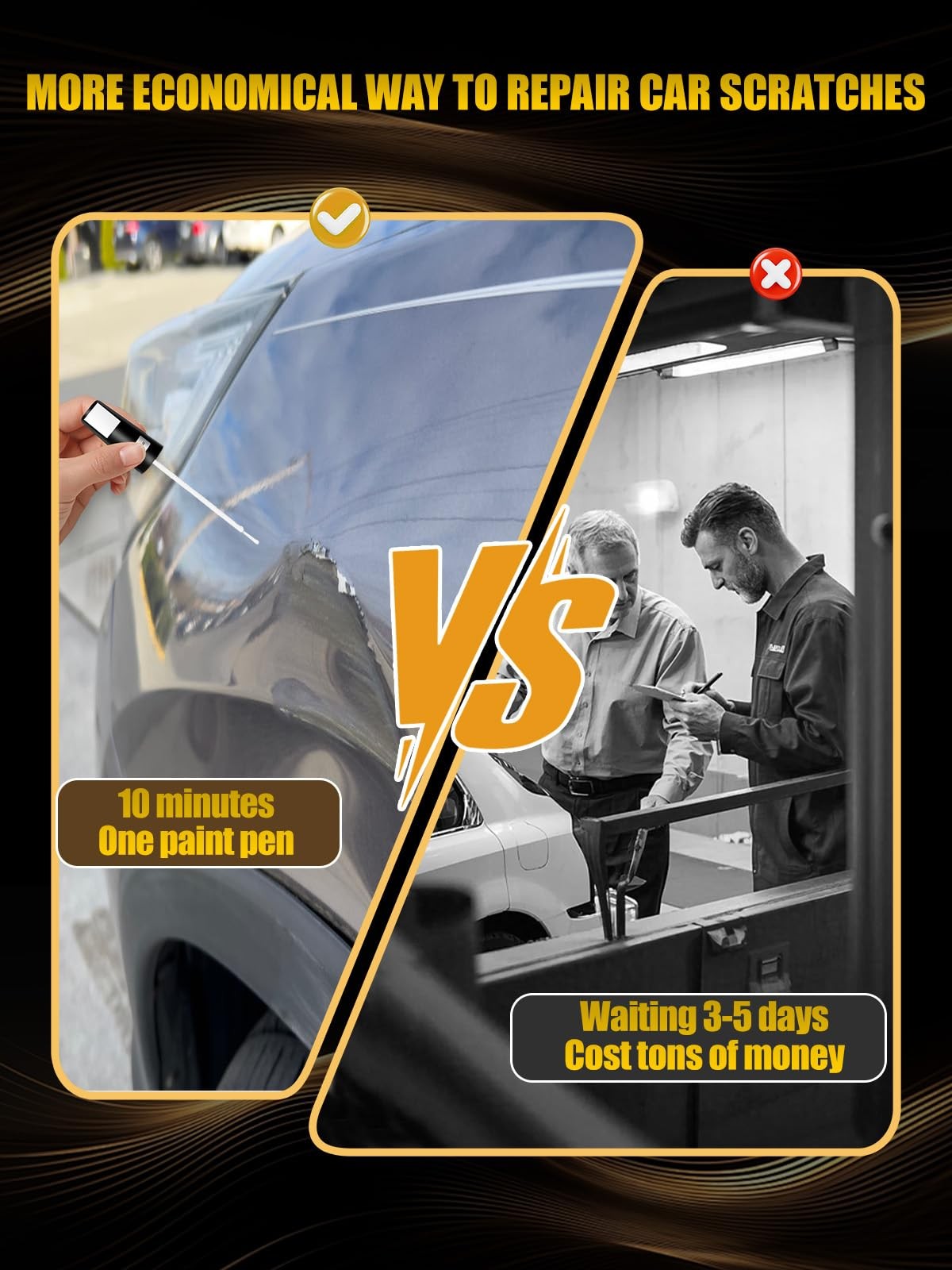 Touch Up Paint Kit For Universal Burgundy Automotive Paint Scratch Repair