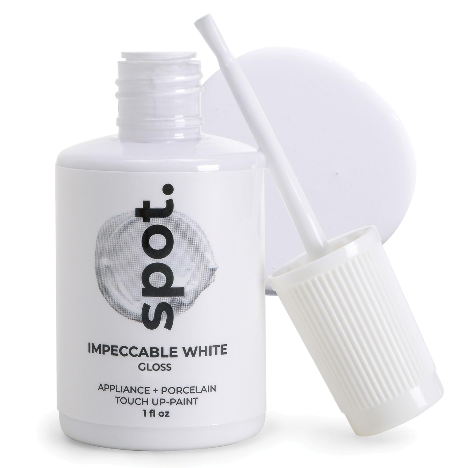 spot. High-Gloss White Touch Up Paint – 1 Fl Oz (Pack of 1), Impeccable