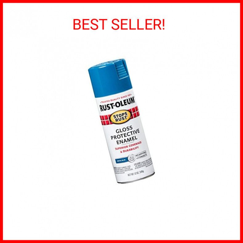 Rust-Oleum 7727830 Stops Rust Spray Paint, 12 oz, Gloss Royal Blue