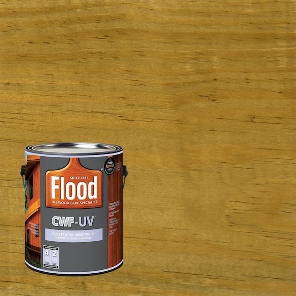 1-Gallon CLEAR OIL WOOD FINISH Fences Deck Siding Paint Exterior Stain CWF-UV