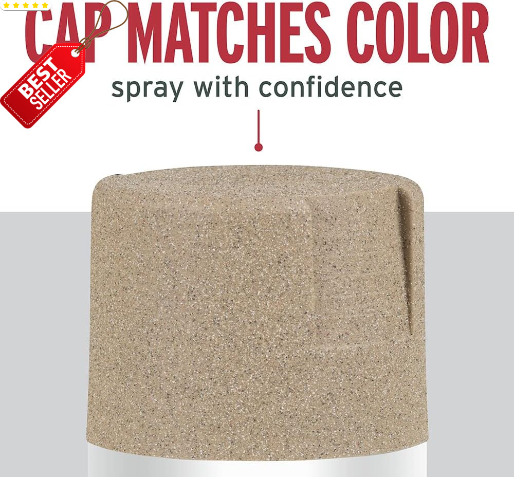 Stops Rust Textured Spray Paint Multi-Color 12Oz Desert Bisque 6 Pack US