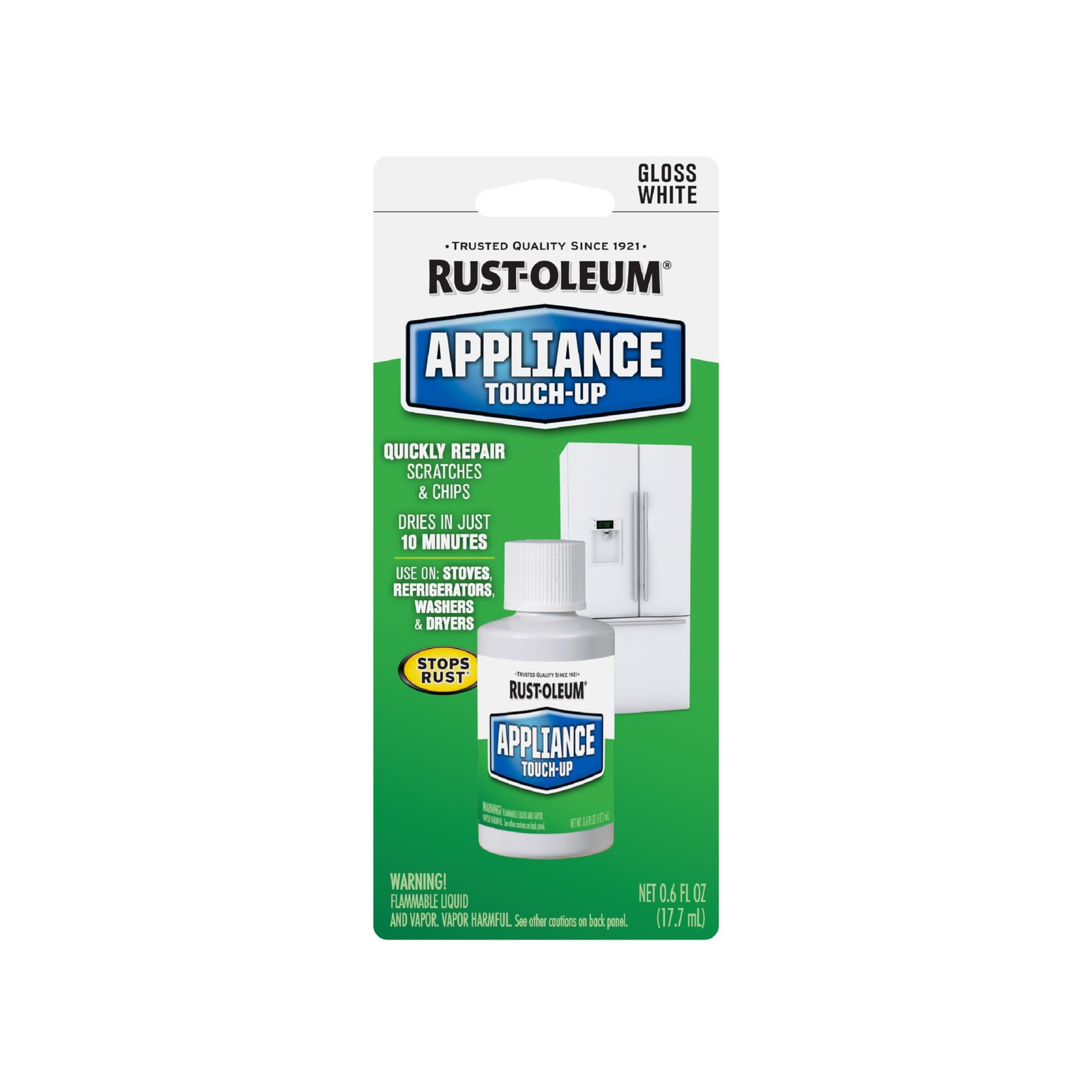 Rust-Oleum 203000 .6-Ounce Specialty Brush 0.6 Fl Oz (Pack of 1), White