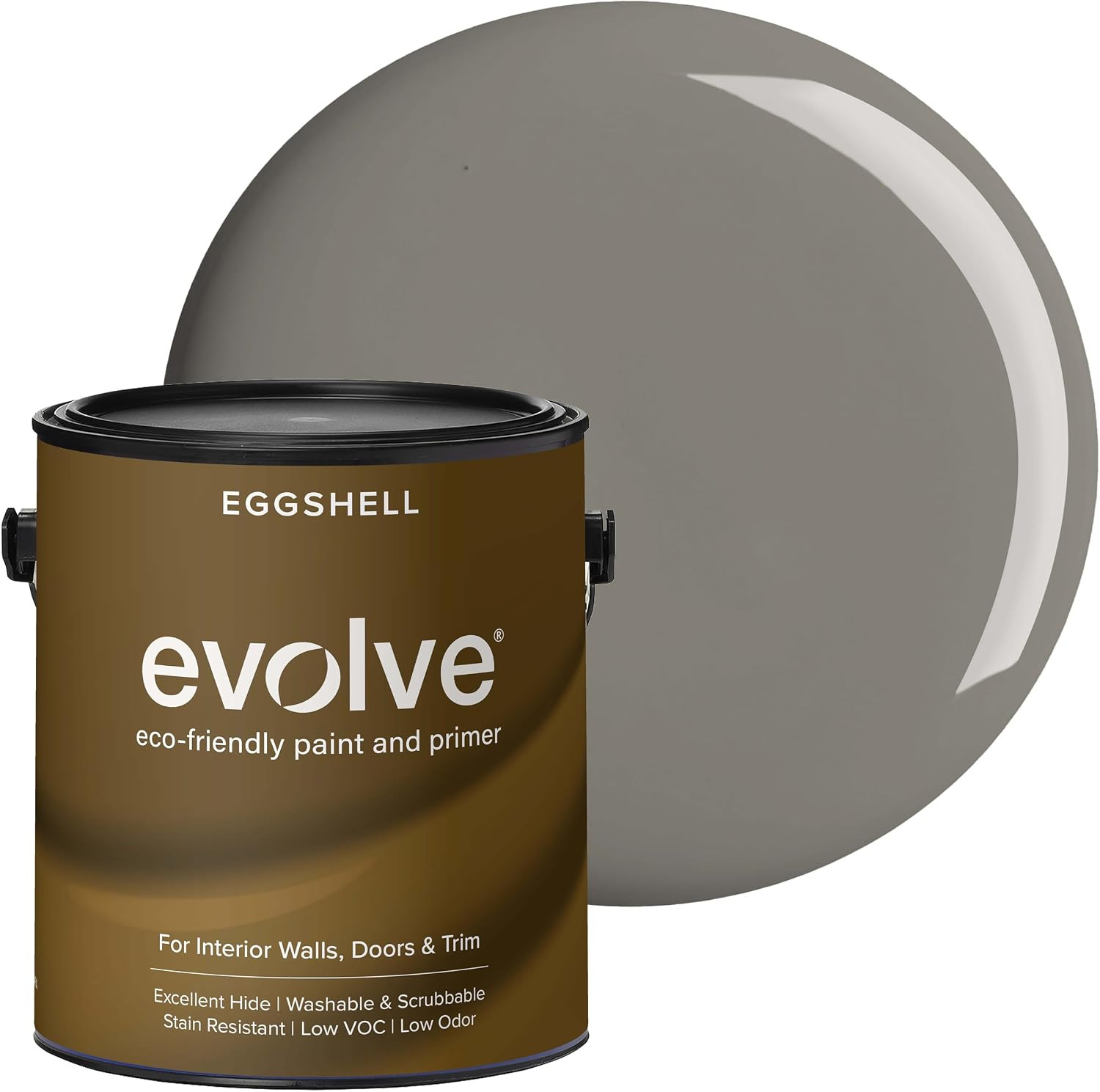 Interior Paint & Primer, Eggshell (Ivy Green), 1 Gallon – One-Coat Coverage, Exc