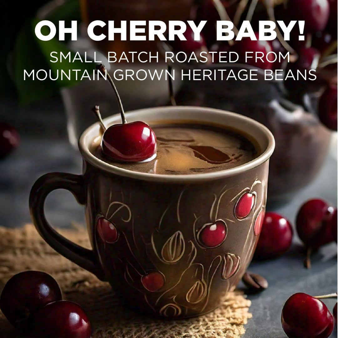 Maud’S Cherry Flavored Coffee Pods, 18 Ct, Medium Roast Flavored Coffee in Singl