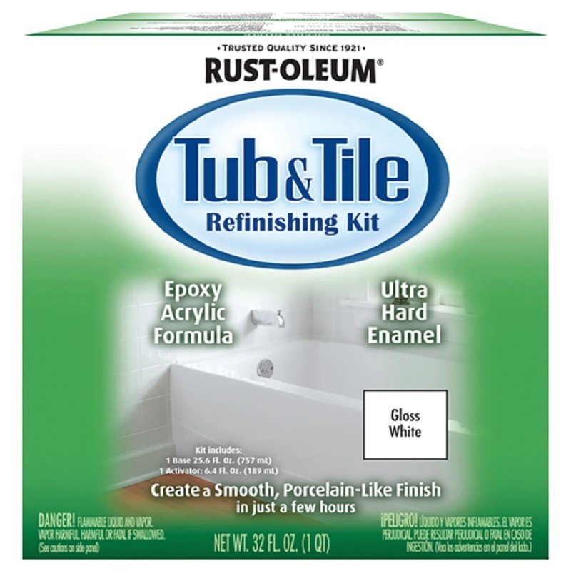 White, Gloss Tub & Tile Refinishing Kit- 384165
