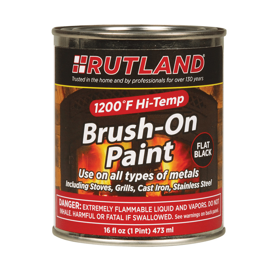 Rutland – 1200°F Hi-Temp Brush-On Paint – Flat Black