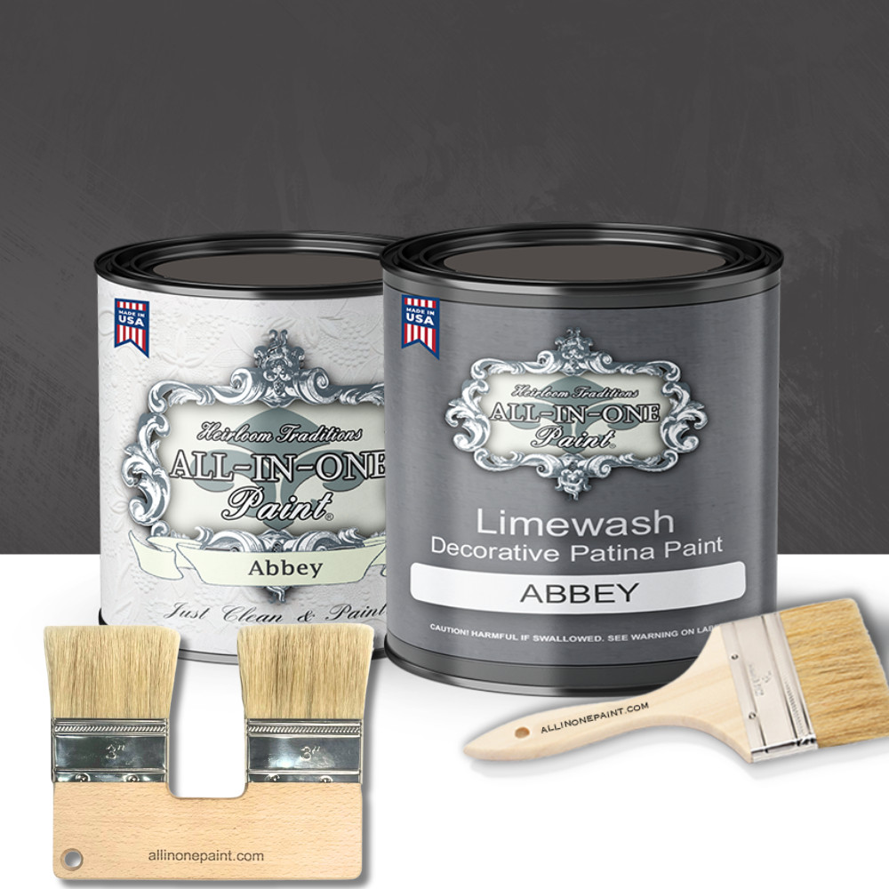 ALL-IN-ONE Paint Limewash Quart Kit – Abbey