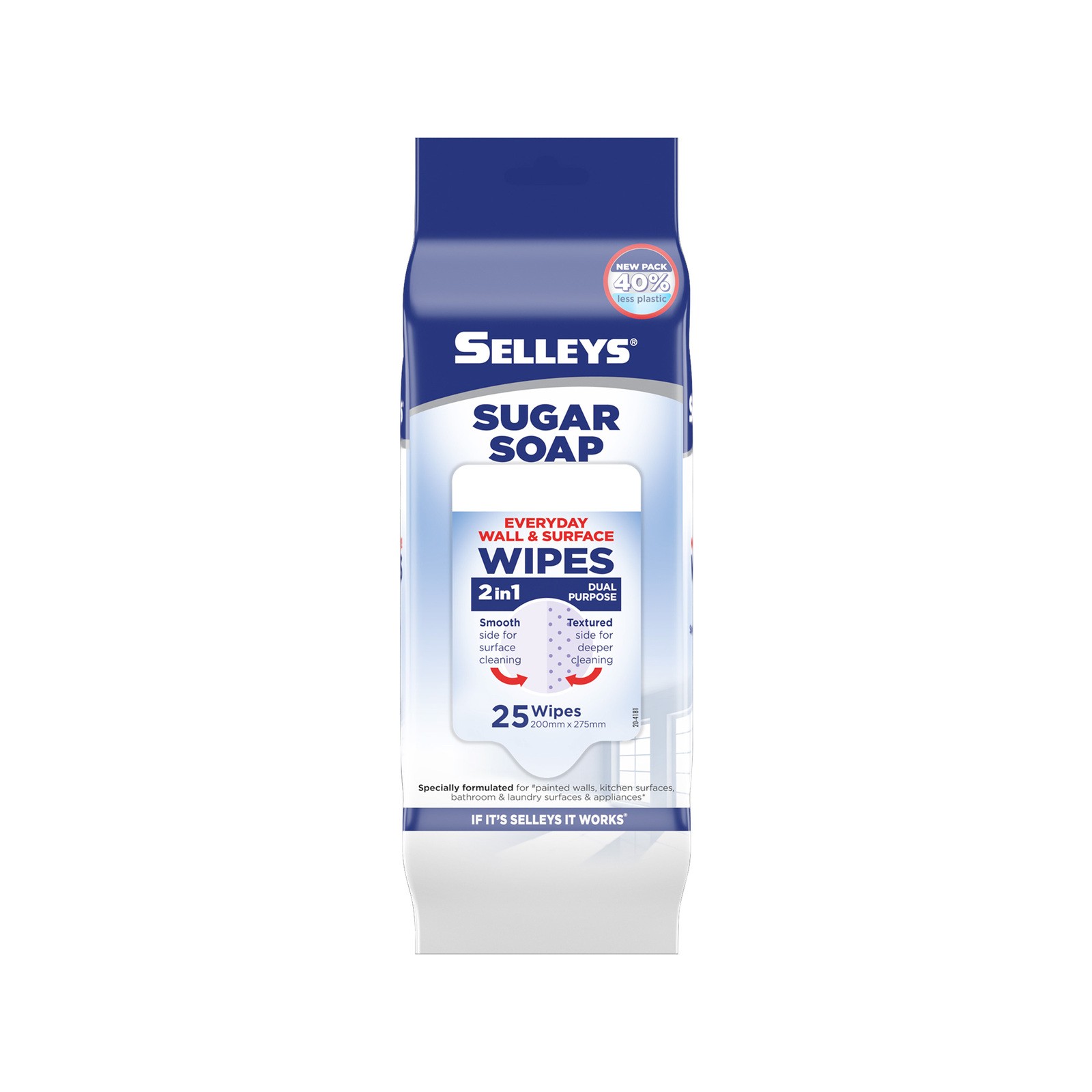 Selleys Sugar Soap Wall Cleaning Wipes – 25 Pack