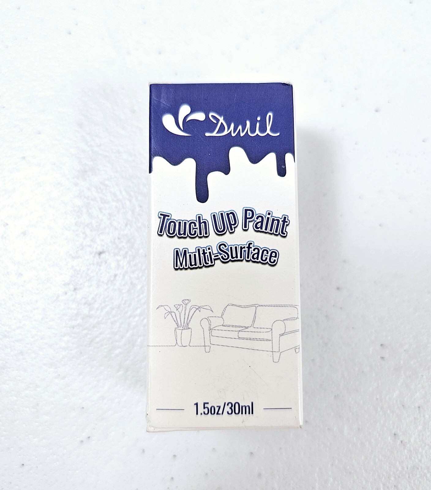 Multi Surface Touch Up Paint Dwil White Ivory Interior and Exterior H 1.5oz/30ml