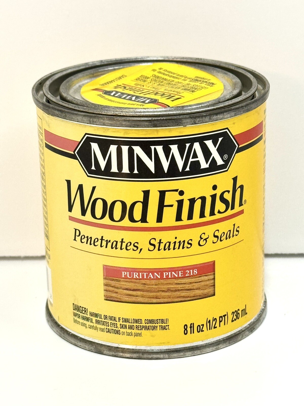 1/2 pint Minwax 218 Puritan Pine Wood Finish Oil-Based Wood Stain DISCONTINUED