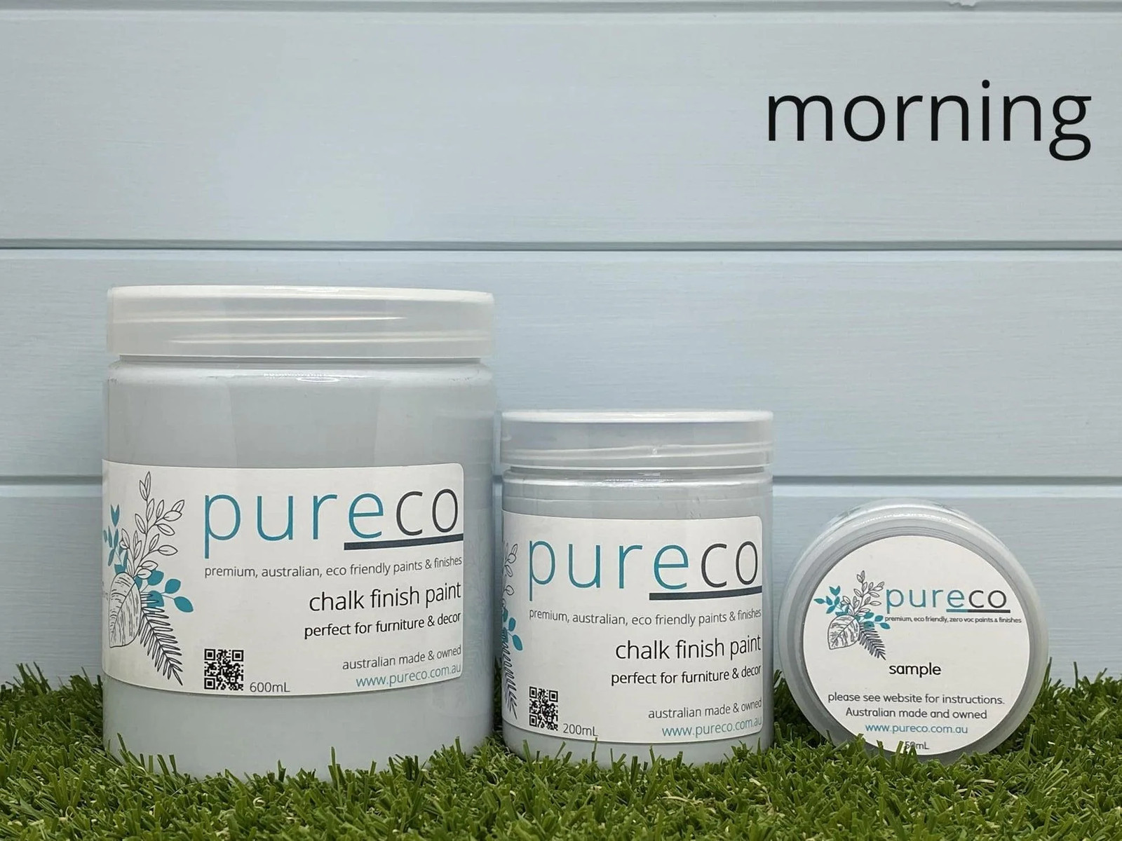 MORNING | Pureco Paints USA | pale blue | Chalk Finish Paint | Furniture Paint