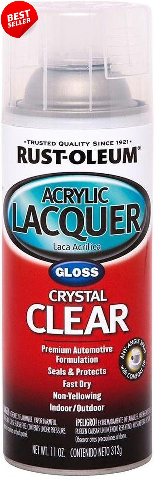 253366 Acrylic Lacquer Spray Clear Gloss 11oz – US