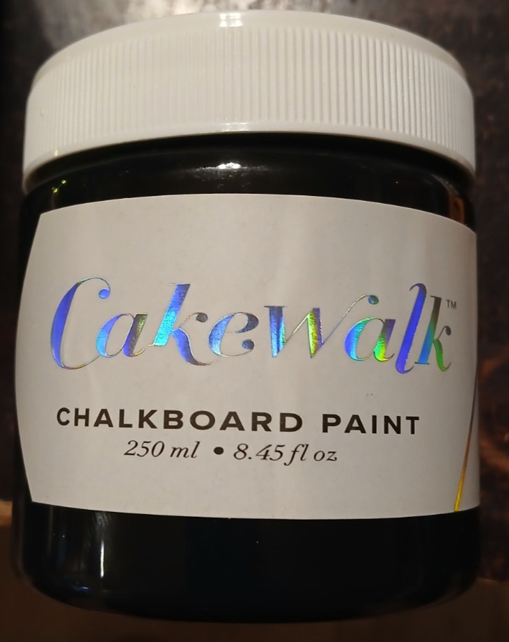 Chalkboard Blackboard Paint – Black 8.45oz- Brush on Wood or Any Surface – Matte