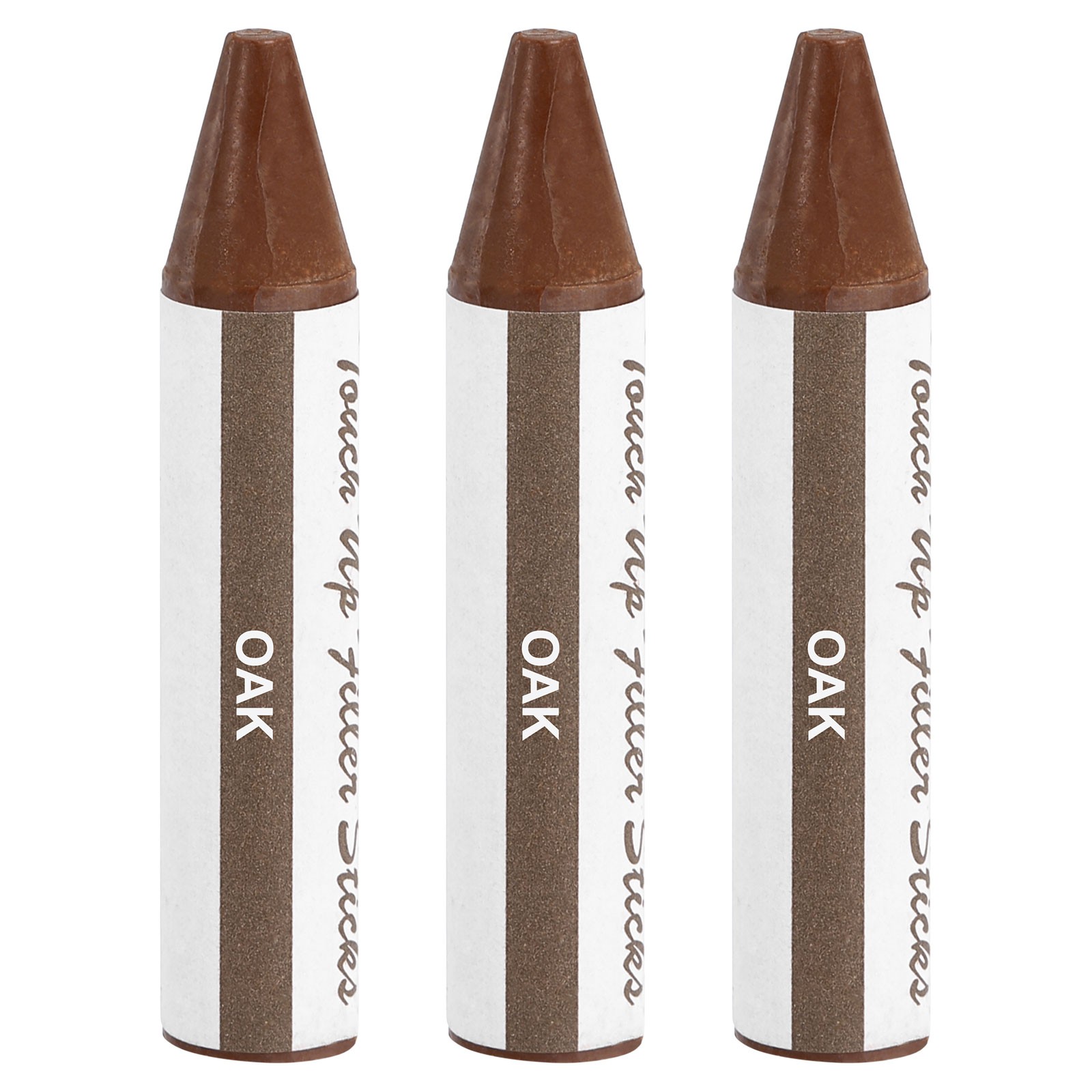 Wood Filler Stick, 3 Pcs Wax Sticks Wood Touch Up Markers, Oak