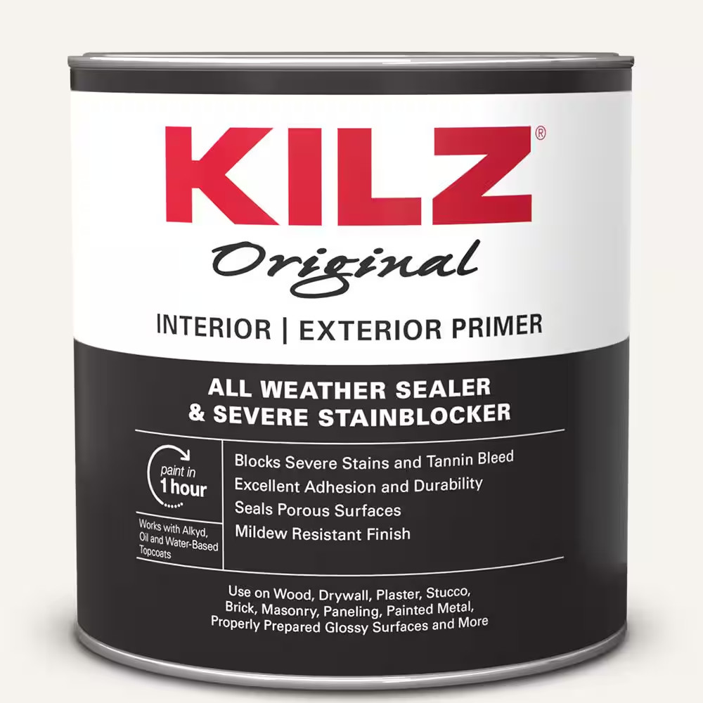 Original 1 qt. White Oil-Based Interior and Exterior Primer, Sealer, and Stain B
