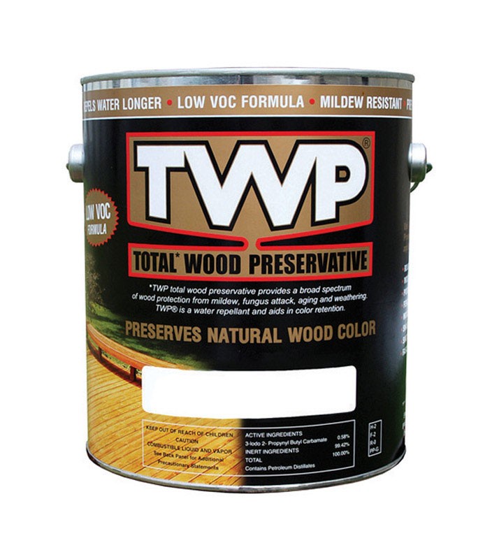TWP 1500 Series Clear Oil-Based Wood Preservative 1 gal (Pack of 4)