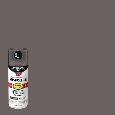 Rust-Oleum 376911 Stops Rust Custom Spray 5-in-1 Spray Paint, Semi-Gloss
