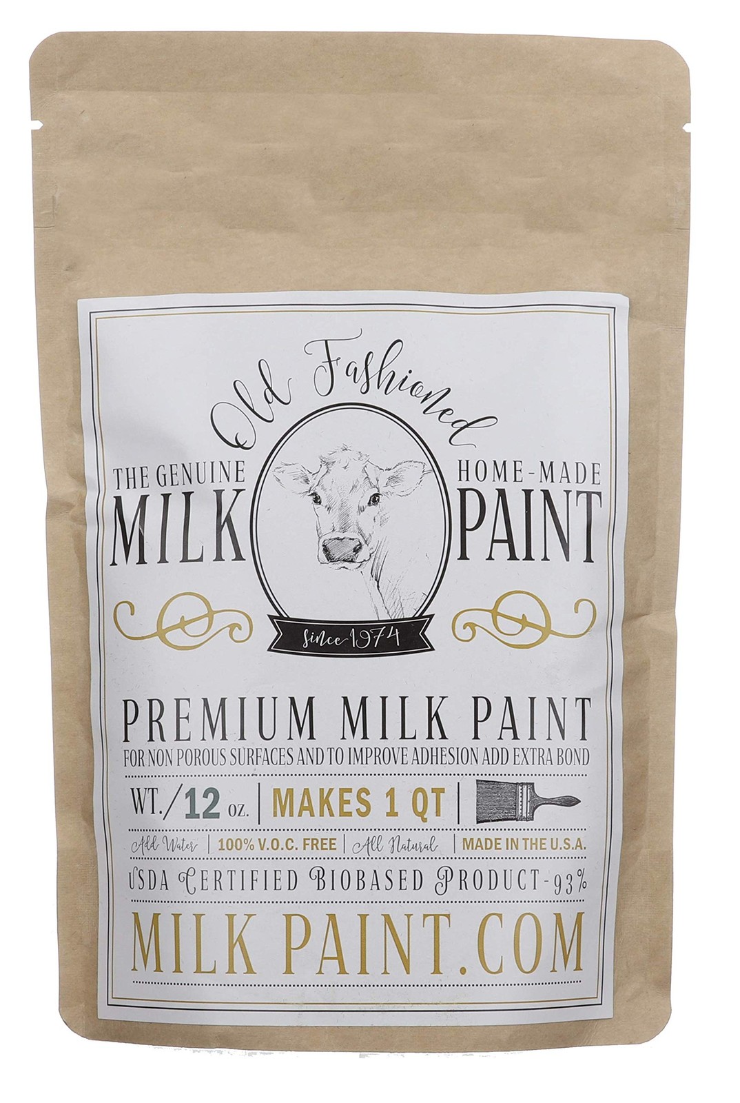 Old Fashioned Milk Paint Non-Voc Powder Paint Quart Light Cream