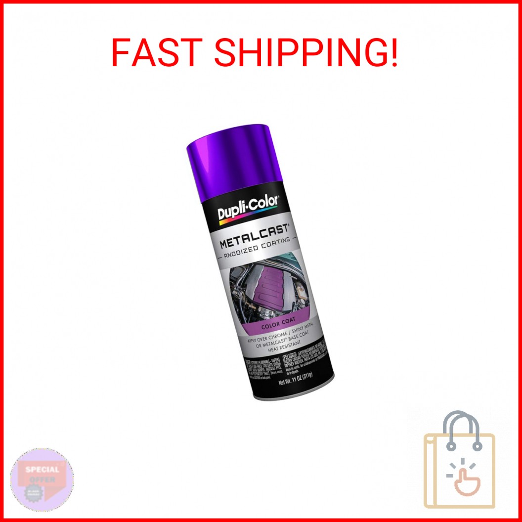 Dupli-Color MC204 Metalcast Automotive Spray Paint – Purple Anodized Coating – 1