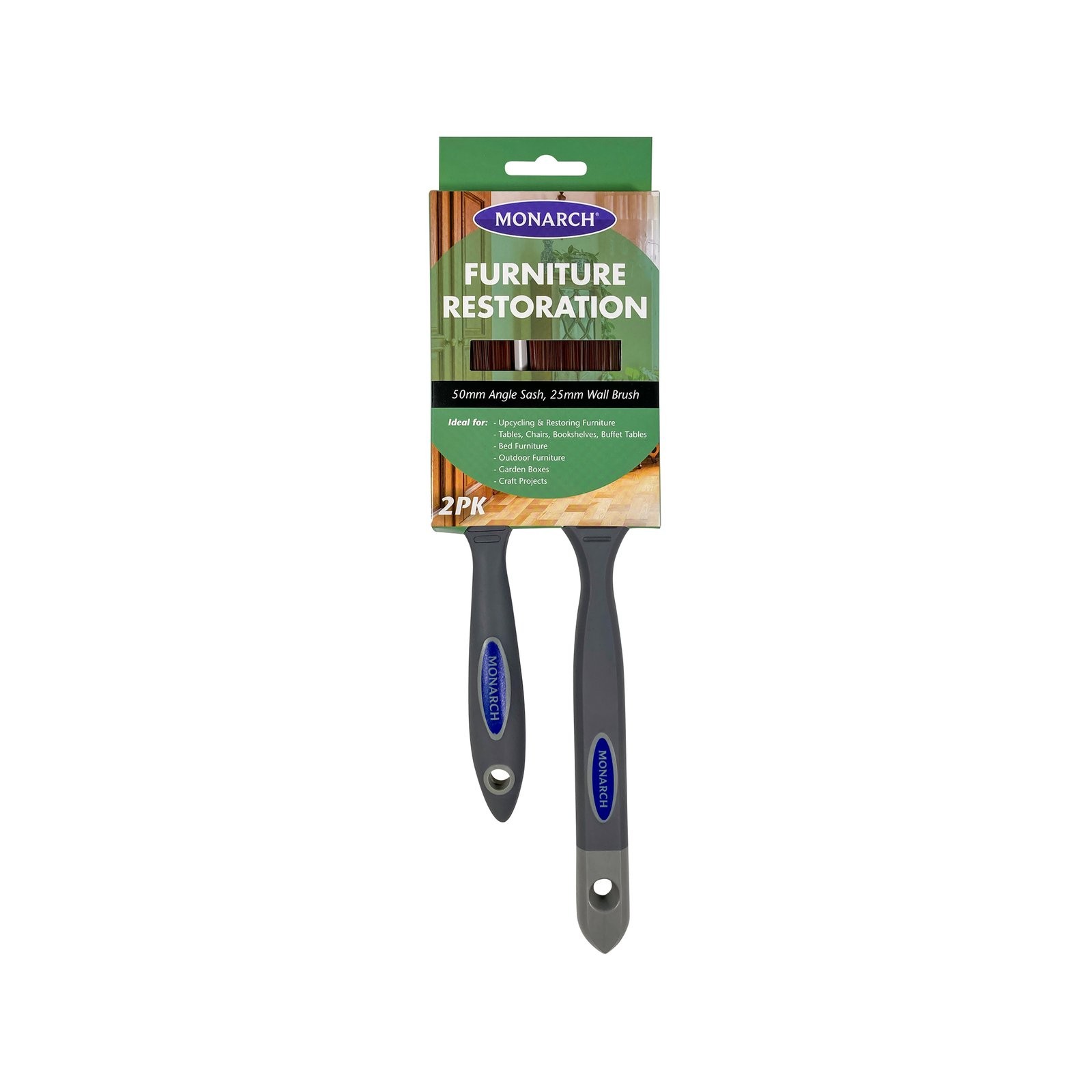 Monarch 2 Piece Furniture Restoration Project Brush Pack