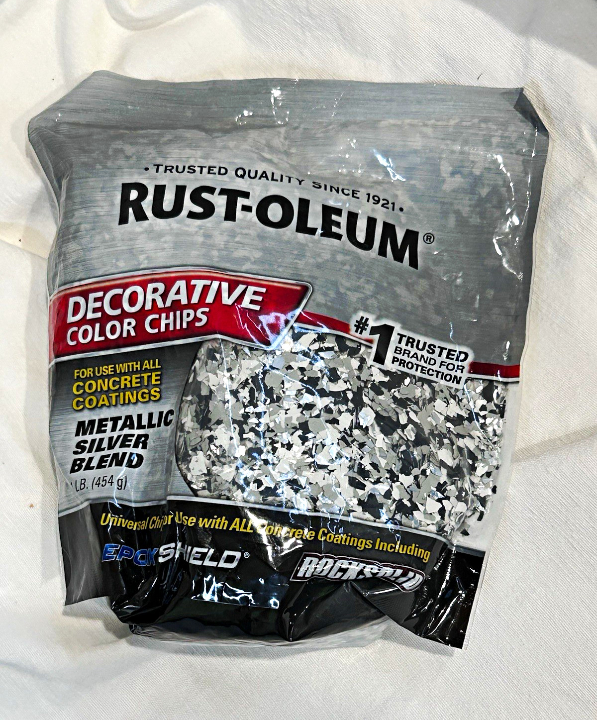 Rust-Oleum Decorative Color Chips Metallic Silver Blend 1 lb Bag