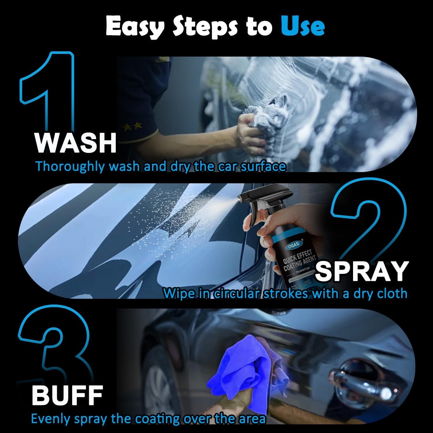 Car Coating Spray, Ceramic Coating for Car Wax Polish Paint Protection, Automoti