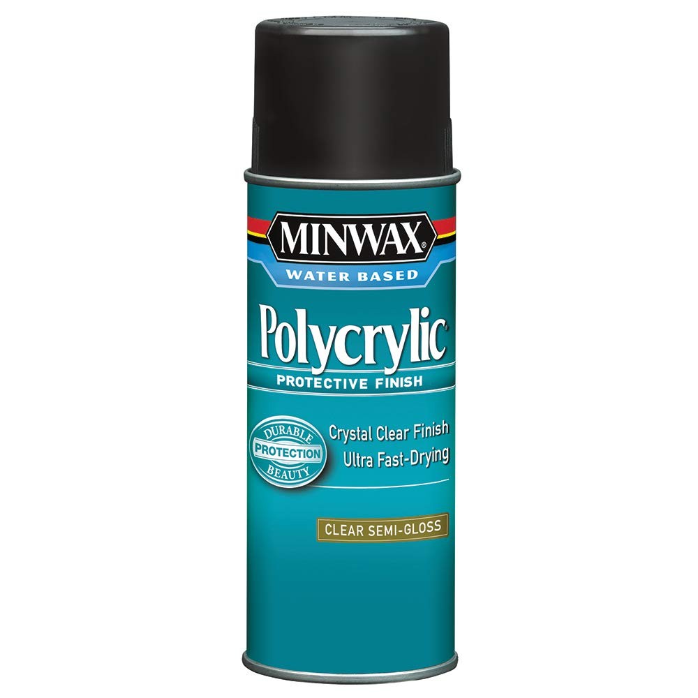 Minwax Polycrylic Protective Finish Spray 11.5Oz Clear Wood Sealer Semi Gloss