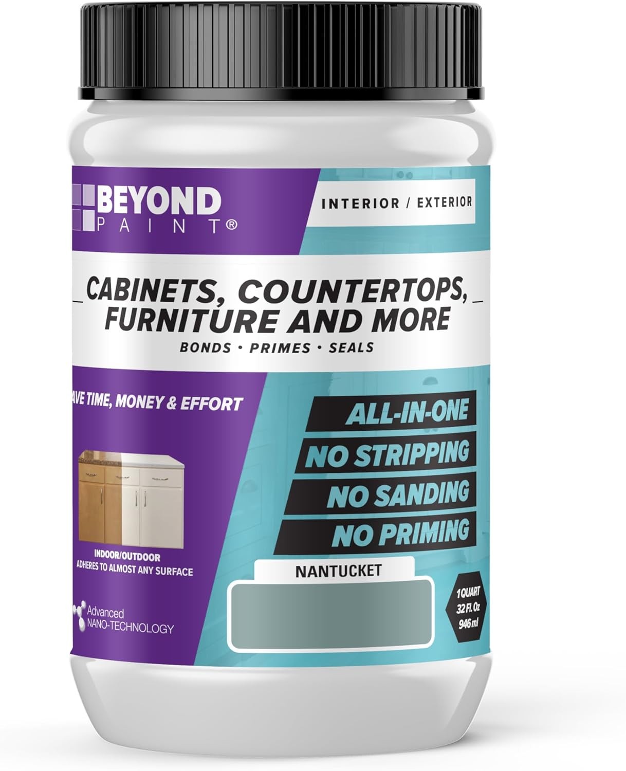 Beyond Paint Furniture Cabinets Refinishing Paint Quart All-in-One