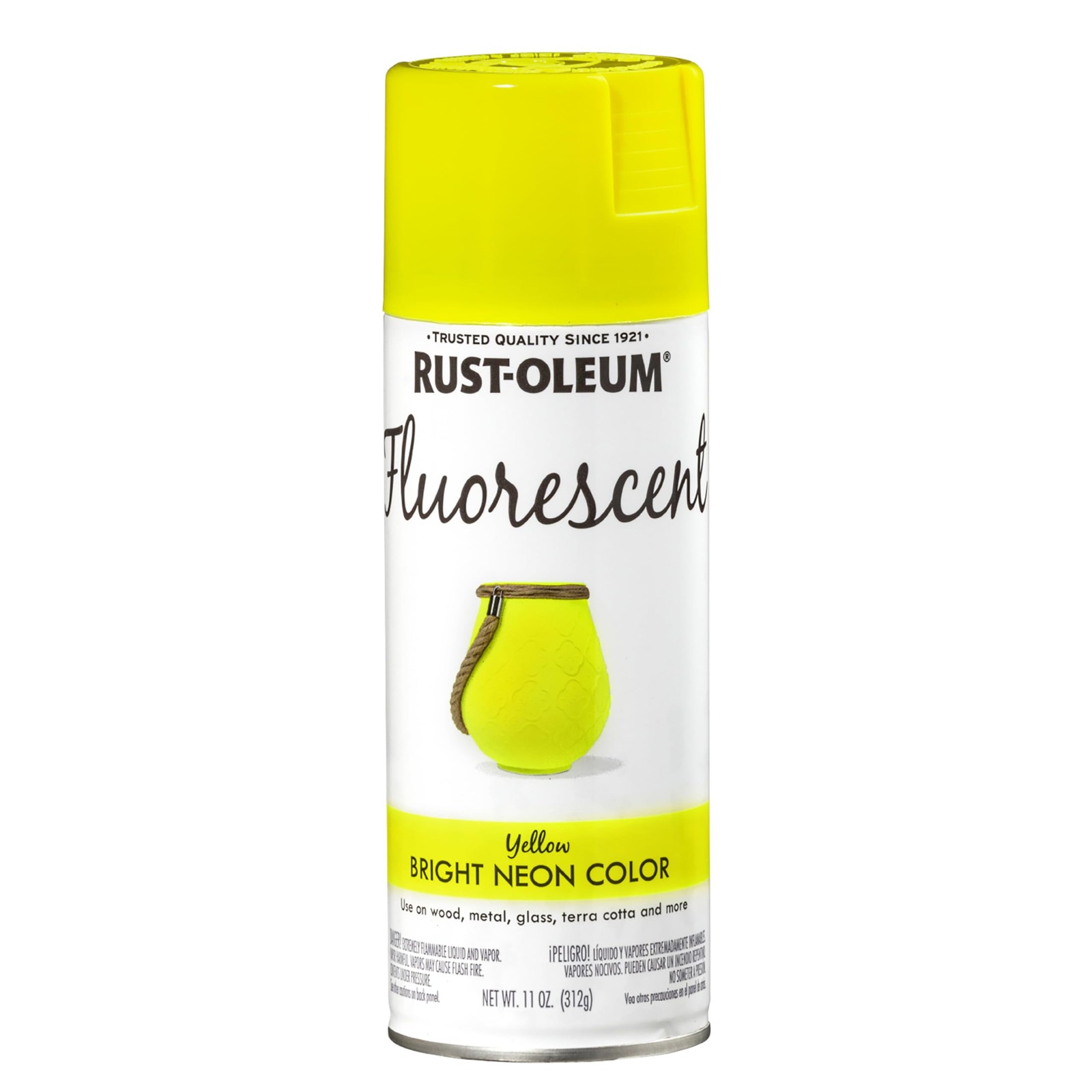 Rust-Oleum 342571 Specialty Fluorescent Spray 11 Ounce (Pack of 1), Yellow