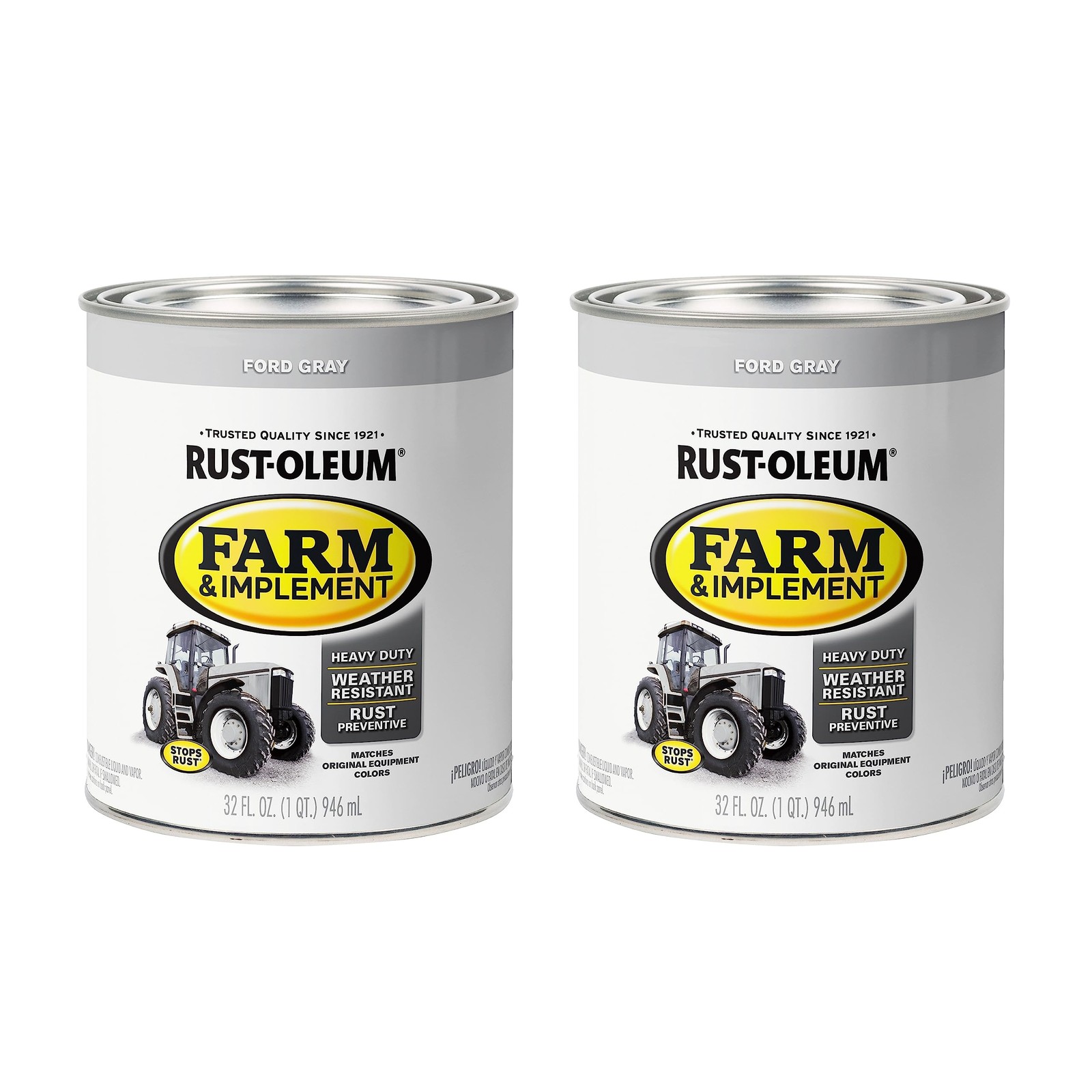 Farm Implement Ford Gray Paint Quart Pack Of 2 Rust Preventative Durable Coating