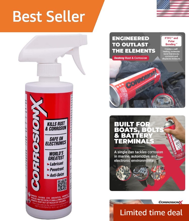 Advanced 16oz Rust Inhibitor – Protects Bolts, Cables & Marine Gear Effortlessly