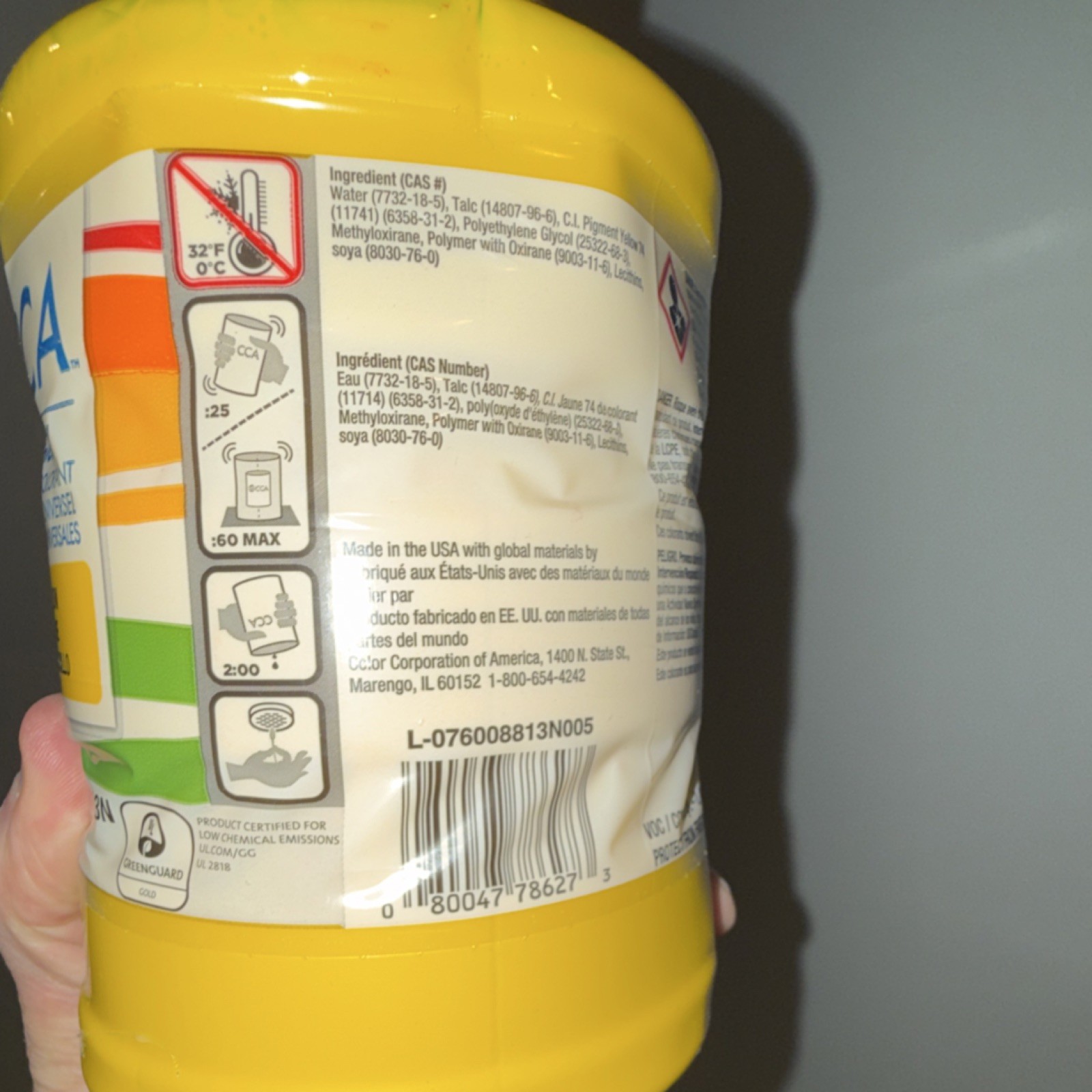 CCA NovoColor II Universal Colorant Yellow 946ml 32 fl oz MPN 8813N
