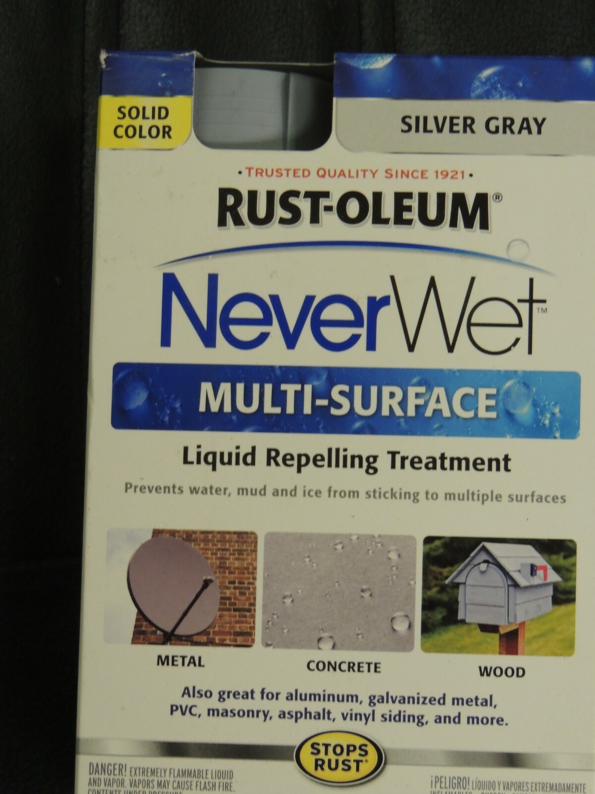 Rust-Oleum Never Wet Multi Purpose Kit, Silver Gray, Bright White, Frosted Clear