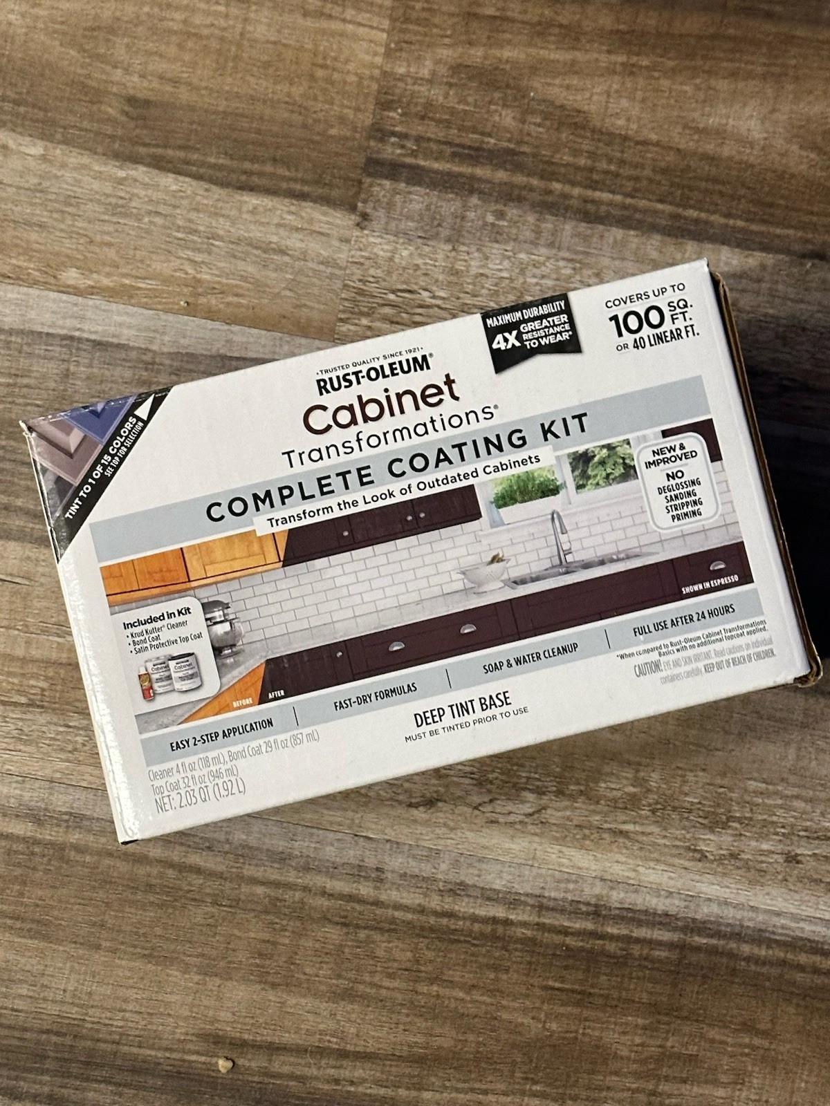 Rust-Oleum 380390 Cabinet Transformations Kit Deep Tint Base Kit NEW