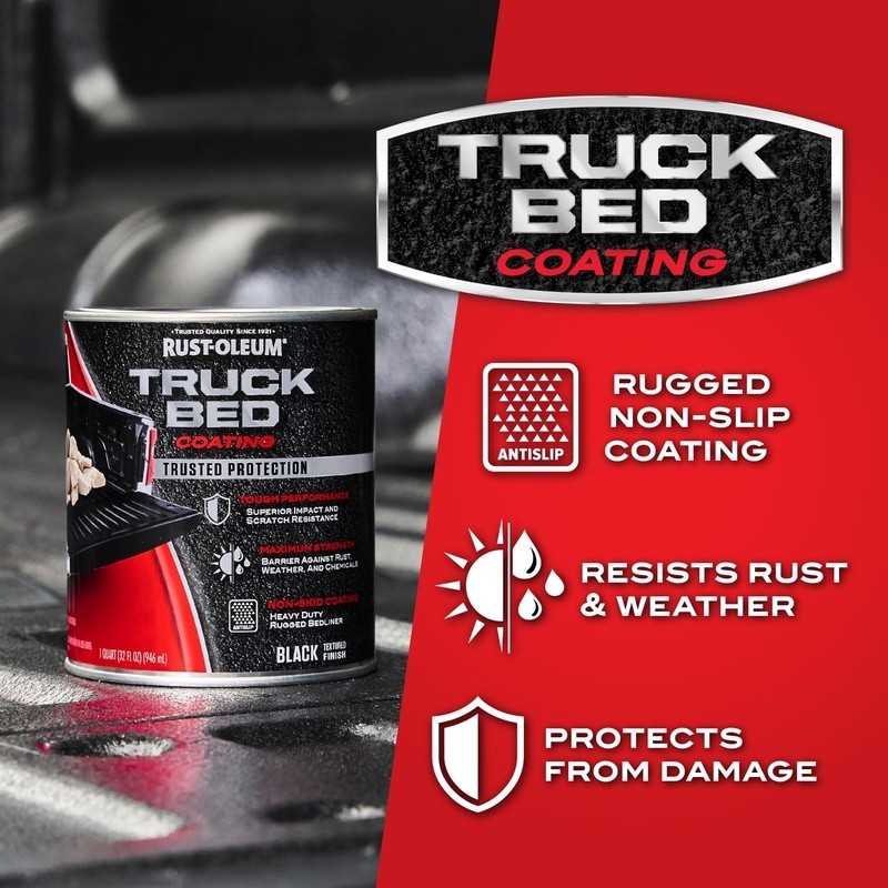 Automotive Truck Bed Coating Universal Flat Matte Rust Protection Durable Finish