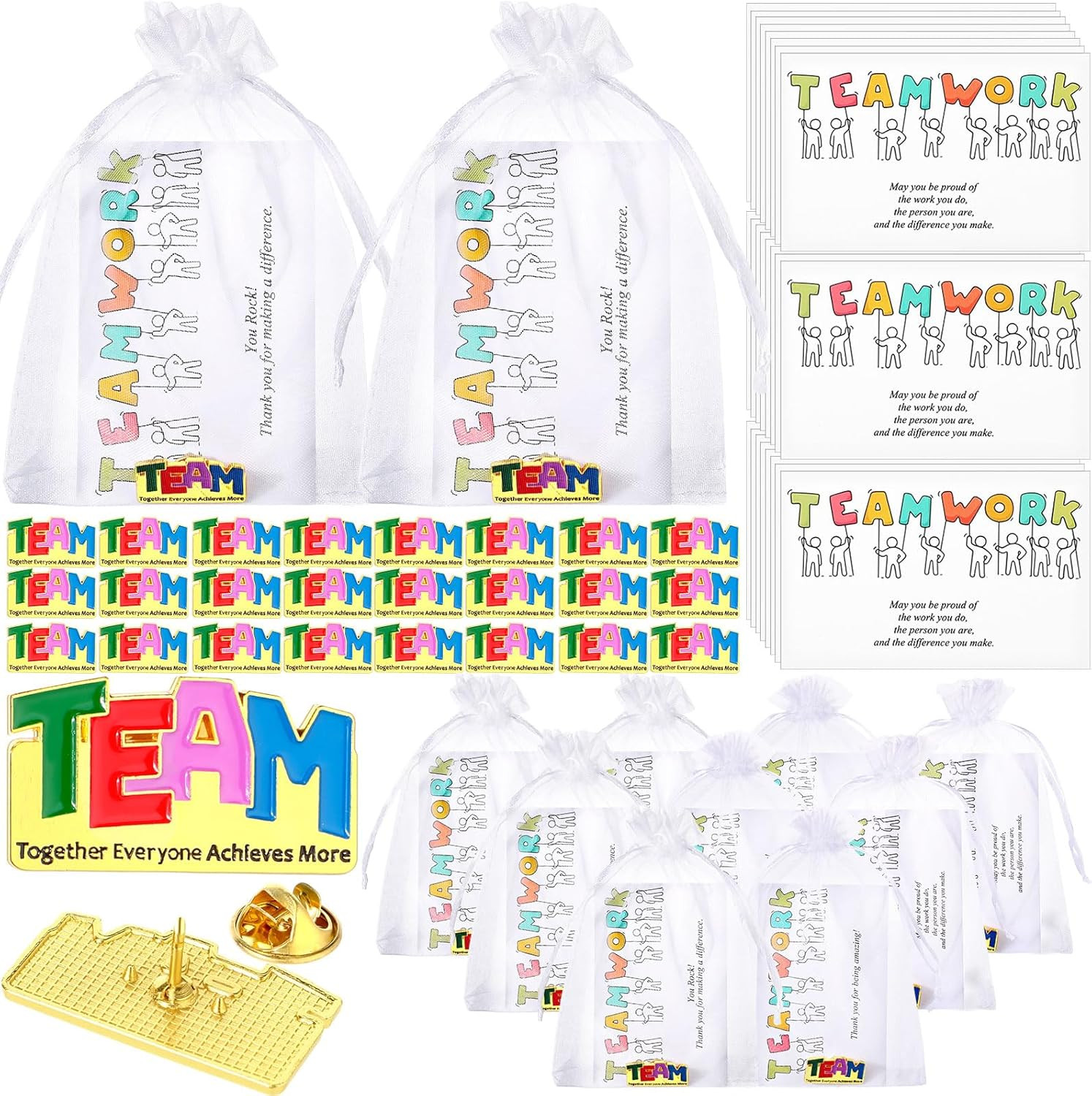 Team Gifts Employee Appreciation Bulk Gold Lapel Pin Gifts Thank You Pins Teamwo