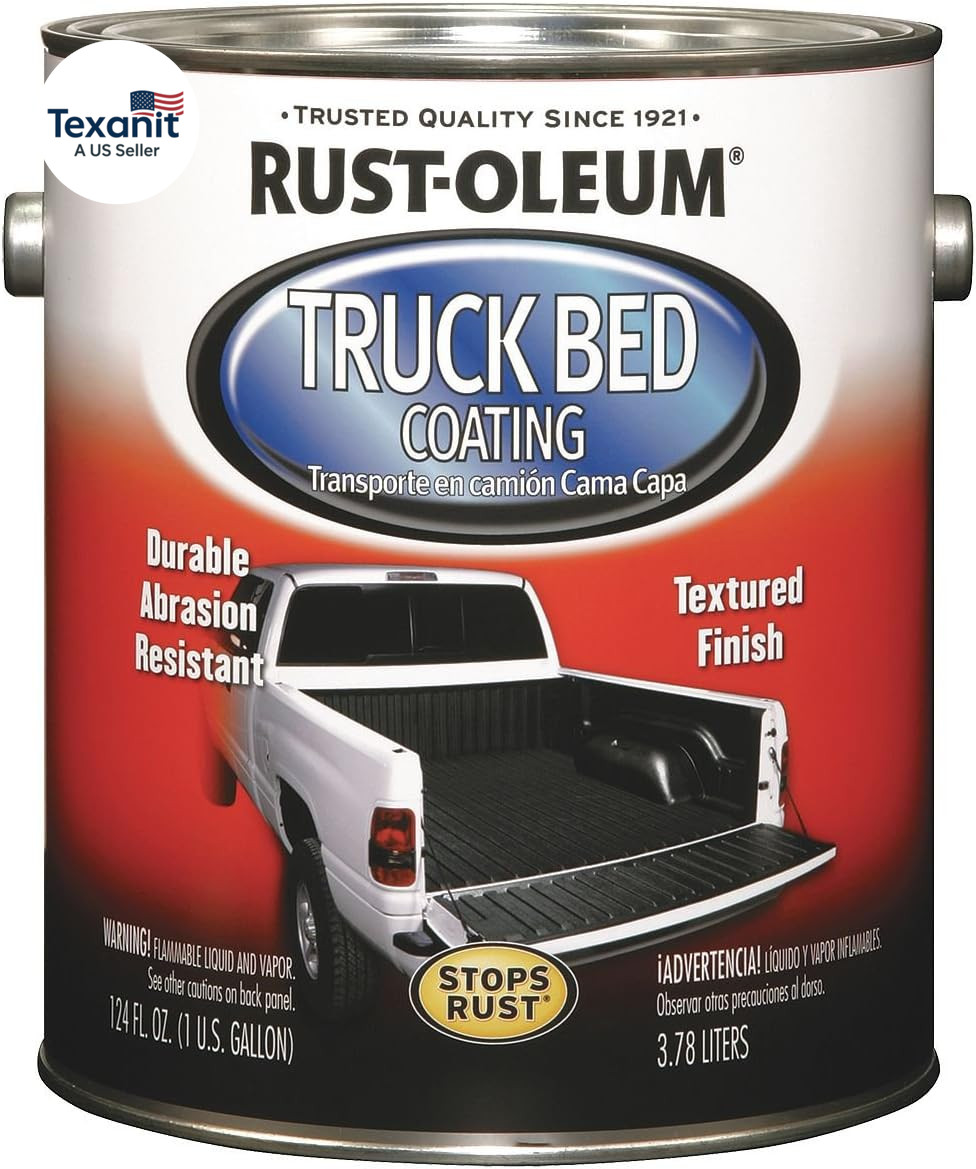 Truck Bed Coating, 1Gal., Black, 128 Fl Oz (Pack of 1)