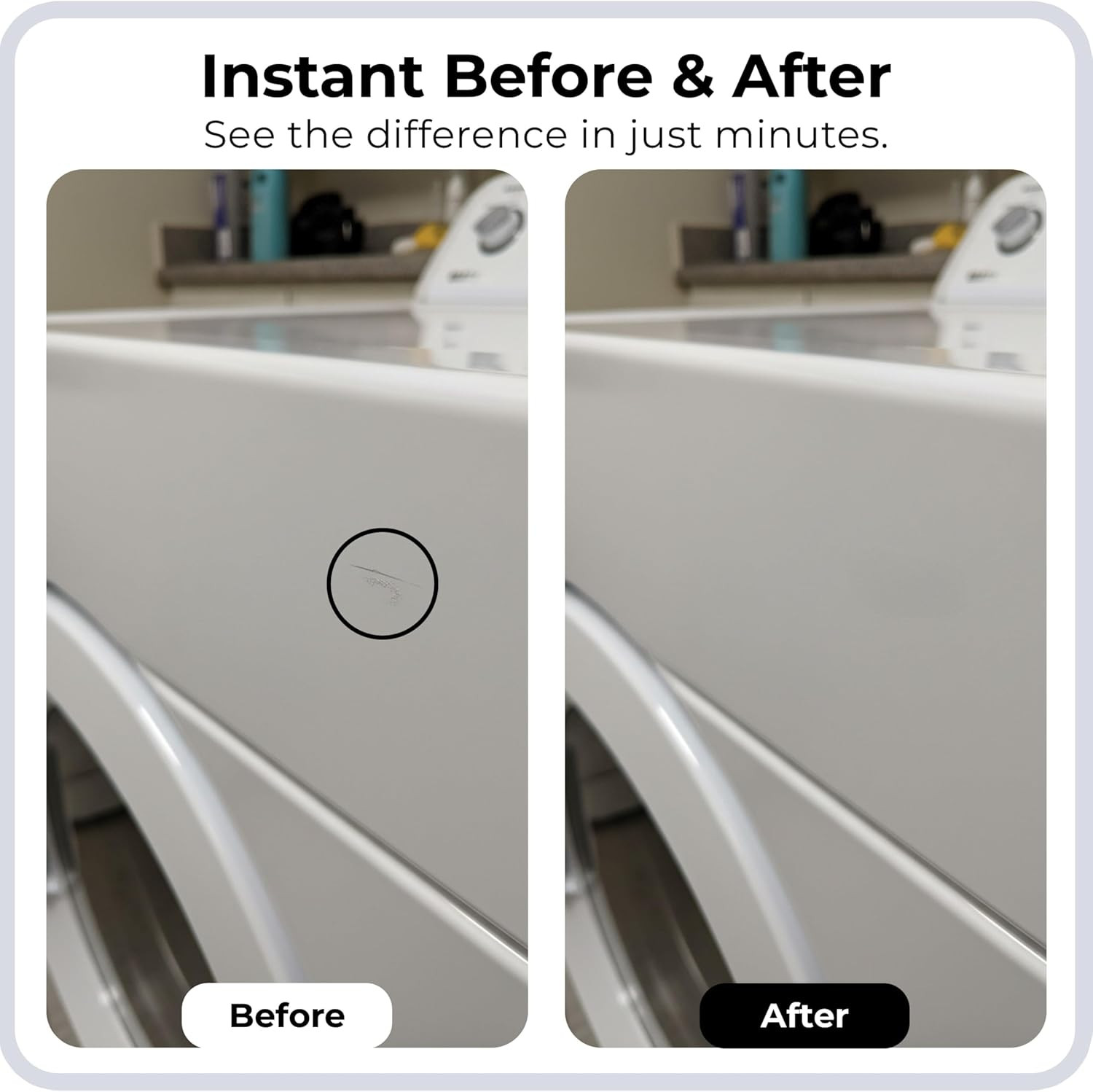 Spot. High-Gloss White Touch up Paint – Porcelain and Appliance Repair for Chips