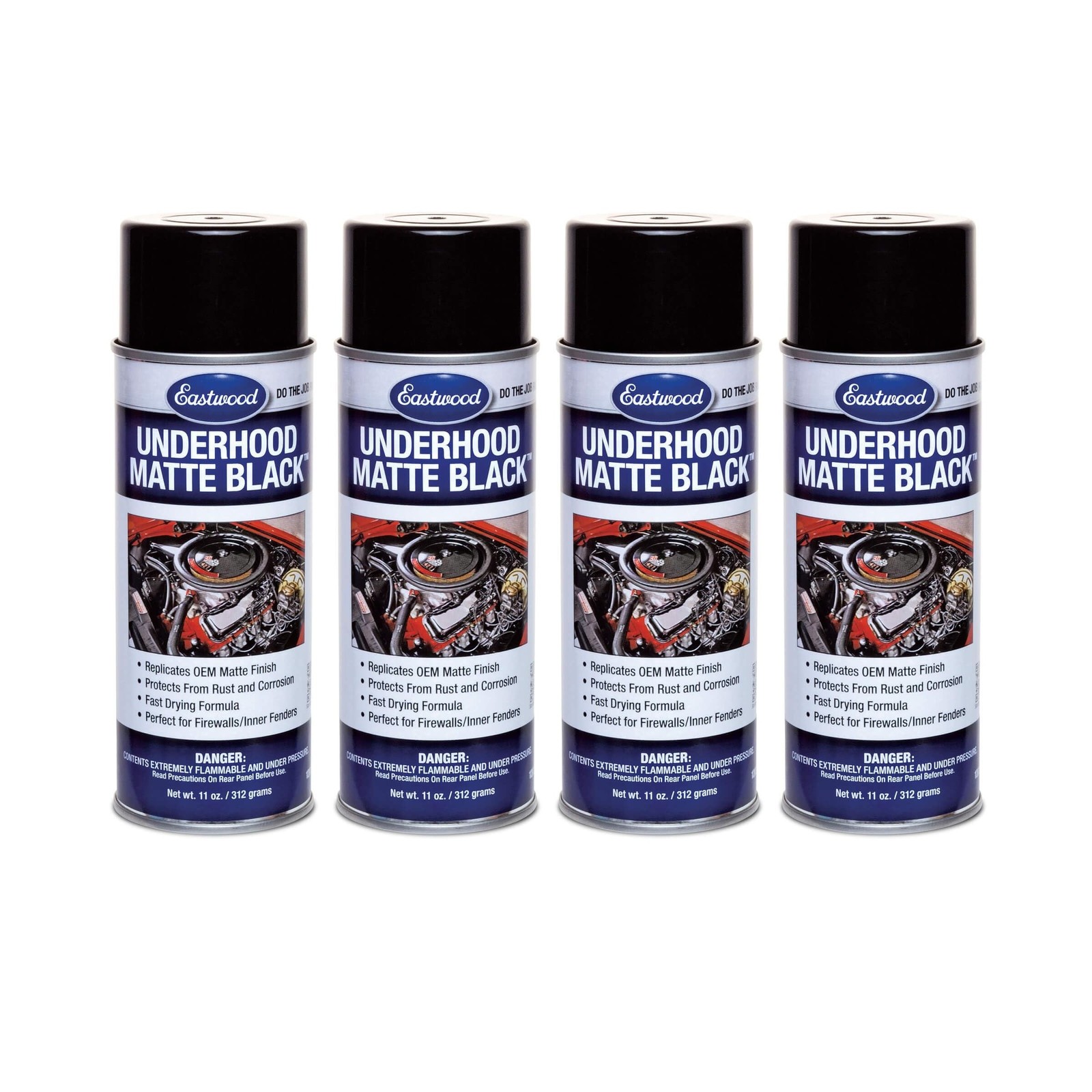 Eastwood Underhood Black Matte Acrylic Lacquer Aerosol Spray Paint | Rust & C…