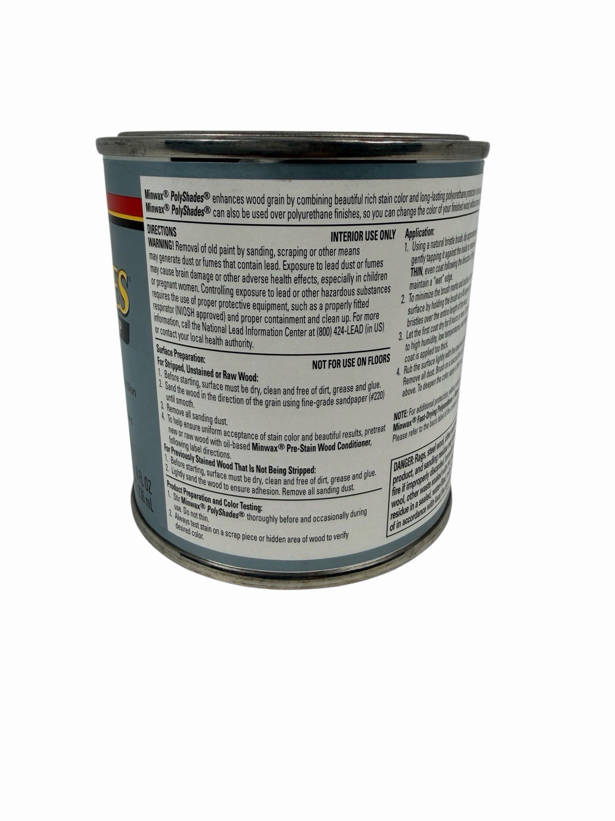 Minwax PolyShades Stain & Polyurethane – Natural Cherry, Gloss – 8 Oz – 1/2 Pint