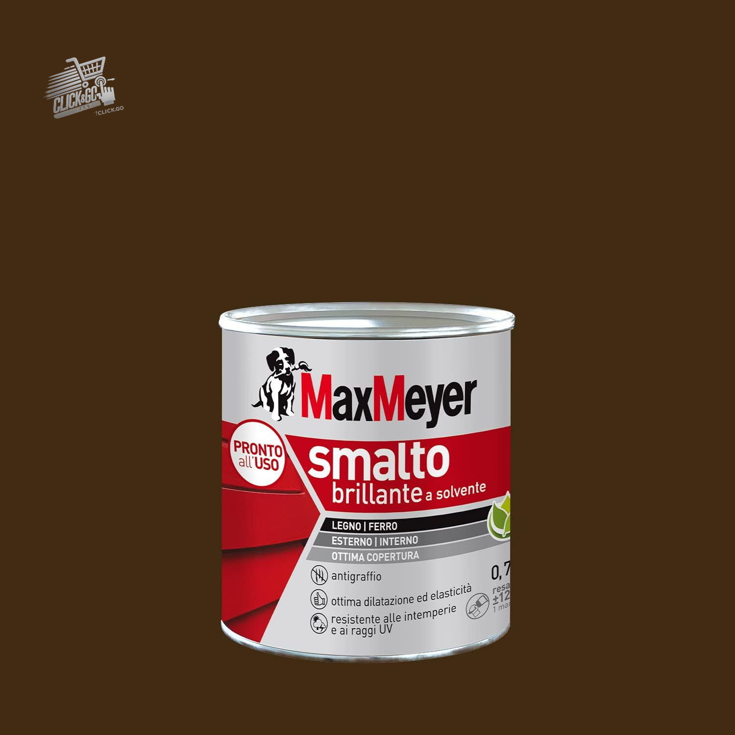 Solvent Enamel Iron Wood Polished Brown Head R8017 Professional Paint 0.75L