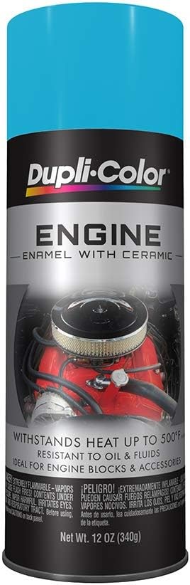 Dupli-Color DE1643 Engine Enamel Spray Paint with Ceramic – Torque N Teal – 12 o