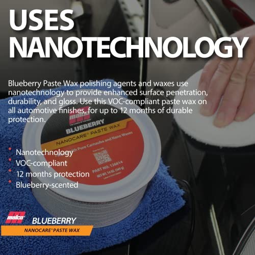 Nano Care Blueberry Paste Wax – Creates High Gloss Finish and Long-Lasting